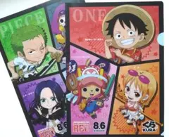 ワンピース FILM RED クリアファイル 2枚セット　くら寿司