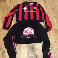 クロップトップス2枚セット