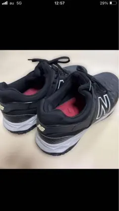 NBゴルフシューズ　ブラック　グレーのサムネイル