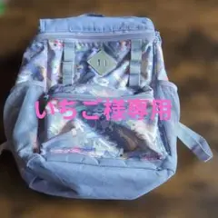 キャラクター柄パープルリュック
