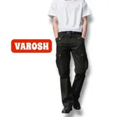VAR OSH ヴァロッシュ　カーゴパンツ　古着加工　黒　M