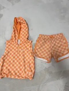 GAPキッズ　チェックセットアップ