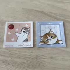 mofusand わっふれーむ シール 2種
