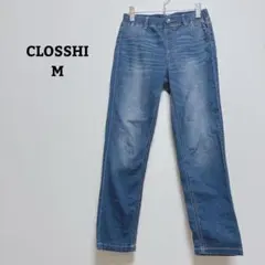 クロッシー　デニムパンツ　ジーンズ　レギンス　ウォッシュ感　ストレッチ　綿混　Ｍのサムネイル