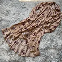 フィフス フラワーフィッシュテールシャツワンピース ベージュ サイズM