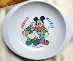 【昭和レトロ】ディズニー ミッキー＆ドナルド プレート 皿 Disney