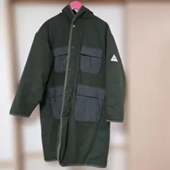 人気 CITY CREEK 中綿ロングコート カーキ アウトドア キャンプ 防寒