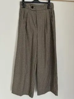 【美品】JOURNAL STANDARD チェック柄 ワイドパンツ