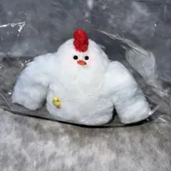 ハンドメイド　ニワトリ　ぬいぐるみ