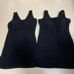 授乳タンクトップ　黒　２枚セット