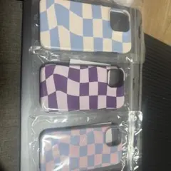 チェック柄iPhoneケース3個