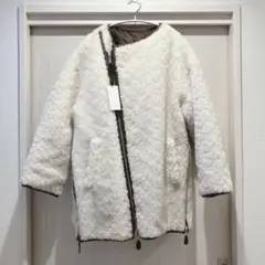 最安値◎ 新品未使用 CASA FLINE 再生ポリエステルリバーシブルコート