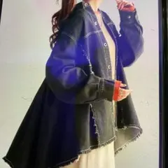 HUG.U ダークデニム フレアシルエットジャケット　試着のみ 314