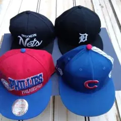 汚れ痛み穴あり状態悪い59FIFTY ・ミッチェルネスキャップセット（4点）