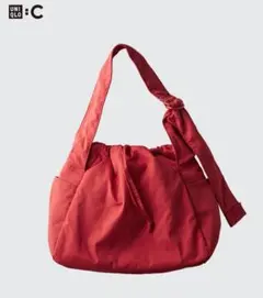 UNIQLO C ユニクロ ソフトパフィーショルダーバッグ 赤
