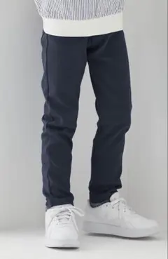 ベルメゾン　毎日みんなのエブリナポンチロングパンツ　ブラック