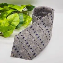 レノマ renoma ネクタイ 総柄 グレー
