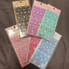 ハローキティ タイルシール 6点セット ギャル ヒョウ フェアリー マーメイド