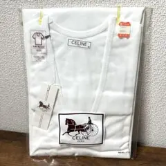 CELINE ホワイト 半袖Uネック Tシャツ M 新品のサムネイル
