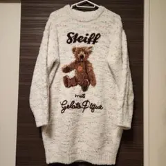 Gelato Pique　シュタイフ ルームウェア　ワンピース　ホワイト