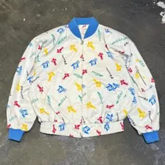 80s-90s F1 GRAND PRIX 総柄 ジップアップブルゾン 40のサムネイル