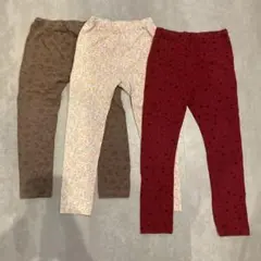 110cm キッズスパッツ3点セット