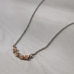 フラワー 曲線デザイン ネックレス