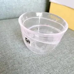 月夜野工房 うらら 冷茶グラス 5客セット 桜色 ピンクガラス 未使用 箱あり