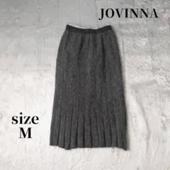 ジョバンナ (M) ロング丈 タイト スカート アンゴラ混 上品 ウエストゴム