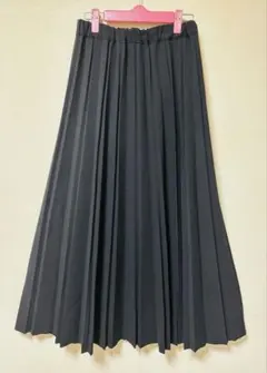 プリーツスカート 黒 ロングスカート