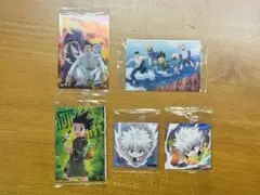 ハンターハンター　ステッカーとカードセット