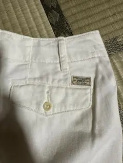 polo ralph lauren 七分丈ホワイトデニムパンツ