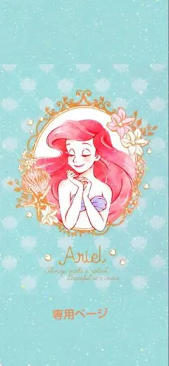 アリエルシール４枚セット、ストラップ