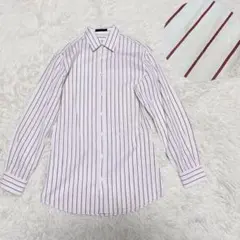 未使用級✨ルイヴィトン 最高級シャツ モノグラムLV 総柄 ストライプのサムネイル