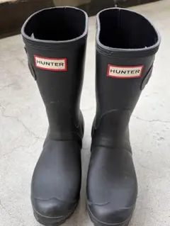 超‼︎目玉商品‼︎大人気HUNTERレインブーツ・黒「ラバーバッファ付き 