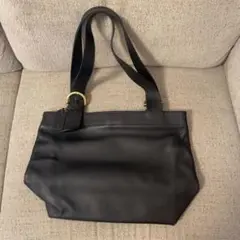 COACH 黒 レザー ショルダーバッグ