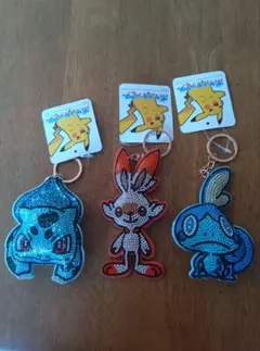 ポケモン ビーズ装飾キーホルダー 3個セット