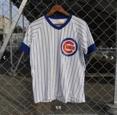 80~90s MLB シカゴ・カブス　ベースボールシャツのサムネイル