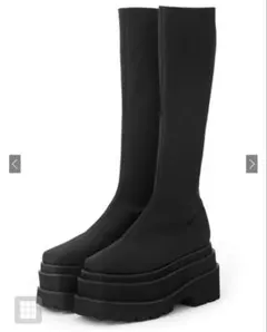 GRL ストレッチフラット厚底ロングブーツ[gd1586]