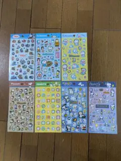 【大特価】 キャラクター箔押しシール 7枚セット