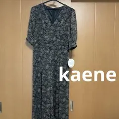 kaene ドット シフォンジャガードオールインワン 結婚式 パーティー 黒のサムネイル