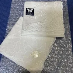 未使用　HM　ハナエモリ　elegance レースハンカチ