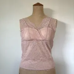 Wcloset レースタンクトップ Vネックのサムネイル