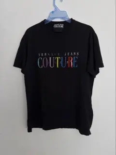 VERSACE JEANS COUTURE ブラック Tシャツ　確実正規のサムネイル