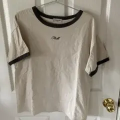 Samansa Mos2 Tシャツ ベージュ リンガーのサムネイル