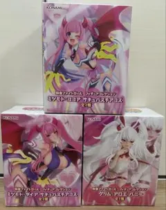 麻雀ファイトガール フィギュア3点　グリムアロエ・ミツモトココア・ミツモトダイア