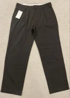 №914 新品ZARAチャコールグレーリラックスチノパン34