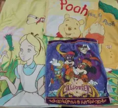 古いタオルキャラクタータオルセットディズニー、レインボーベア