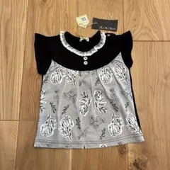 【新品】RAG MART ブラック フリル Tシャツ 80