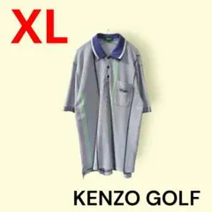 KENZO GOLF　ヴィンテージ　ポロシャツ　y2k　レトロスポーティ　XLのサムネイル